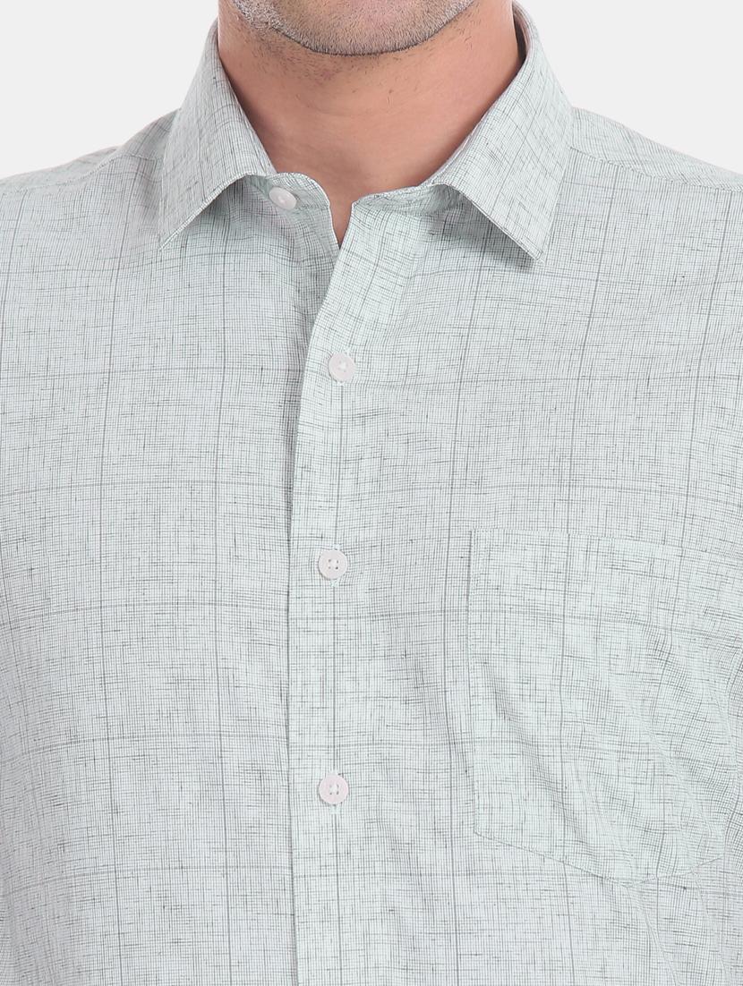 green checkered formal shirt - 17618059 - Zoom Image - 6