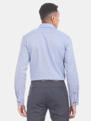 blue striped formal shirt - 17618071 - Standard Image - 3