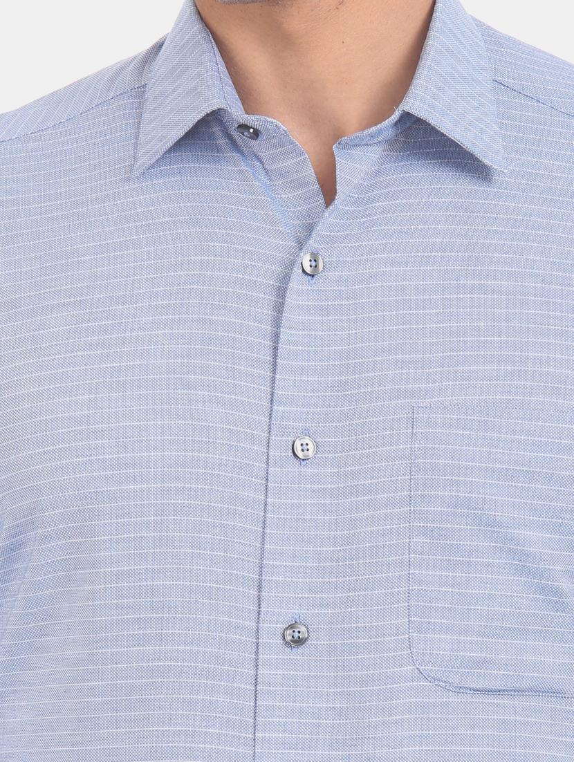 blue striped formal shirt - 17618071 - Zoom Image - 6