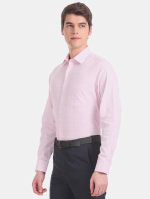 pink checkered formal shirt - 17618076 - Standard Image - 2