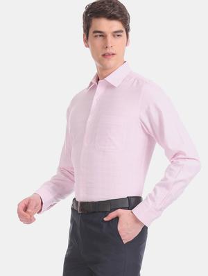 pink checkered formal shirt - 17618076 - Standard Image - 3