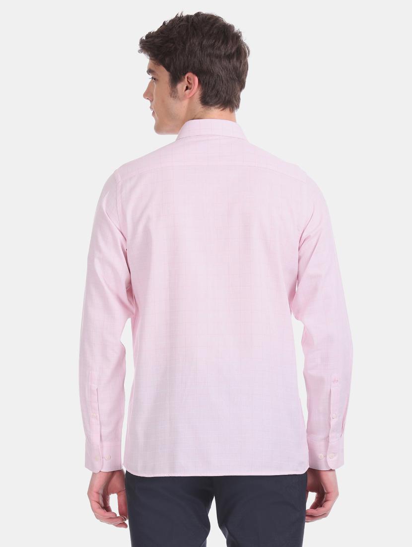 pink checkered formal shirt - 17618076 - Zoom Image - 4