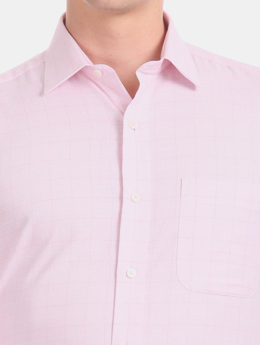 pink checkered formal shirt - 17618076 - Zoom Image - 6