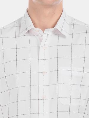 white checkered formal shirt - 17618082 - Standard Image - 5