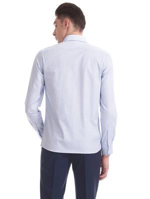 blue printed formal shirt - 17618084 - Standard Image - 3