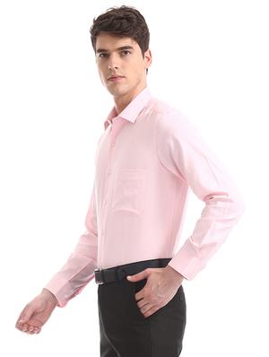 pink solid formal shirt - 17618095 - Standard Image - 2