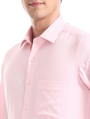 pink solid formal shirt - 17618095 - Standard Image - 5
