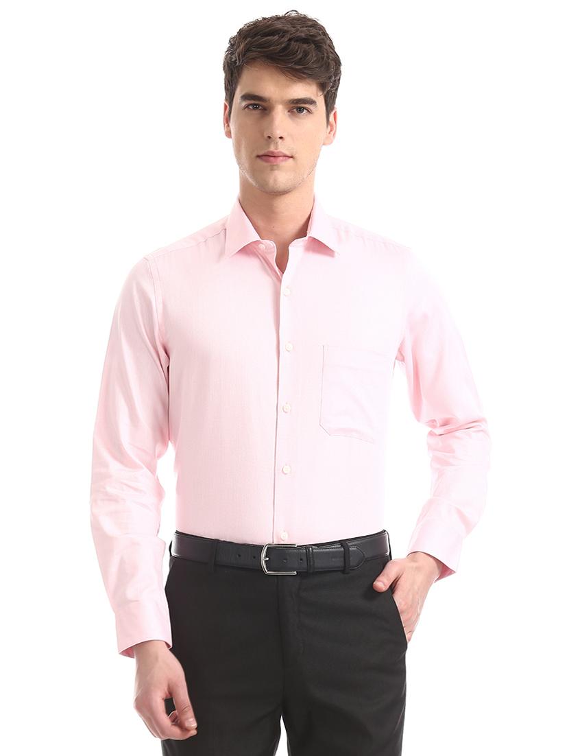 pink solid formal shirt - 17618095 - Zoom Image - 1