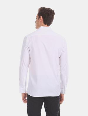 white self design formal shirt - 17618098 - Standard Image - 4