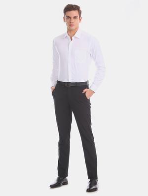 white self design formal shirt - 17618098 - Standard Image - 5