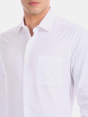white self design formal shirt - 17618098 - Standard Image - 6