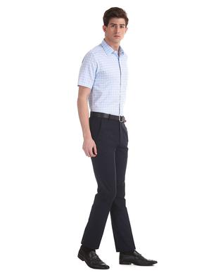 blue checkered formal shirt - 17618124 - Standard Image - 5