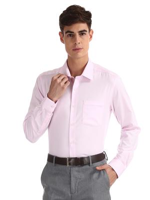 pink self design formal shirt - 17618125 - Standard Image - 2