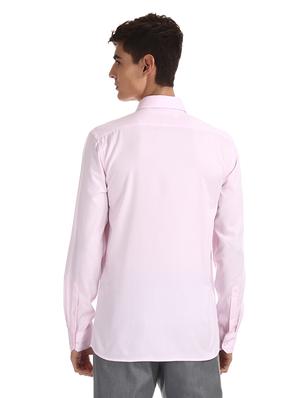 pink self design formal shirt - 17618125 - Standard Image - 4