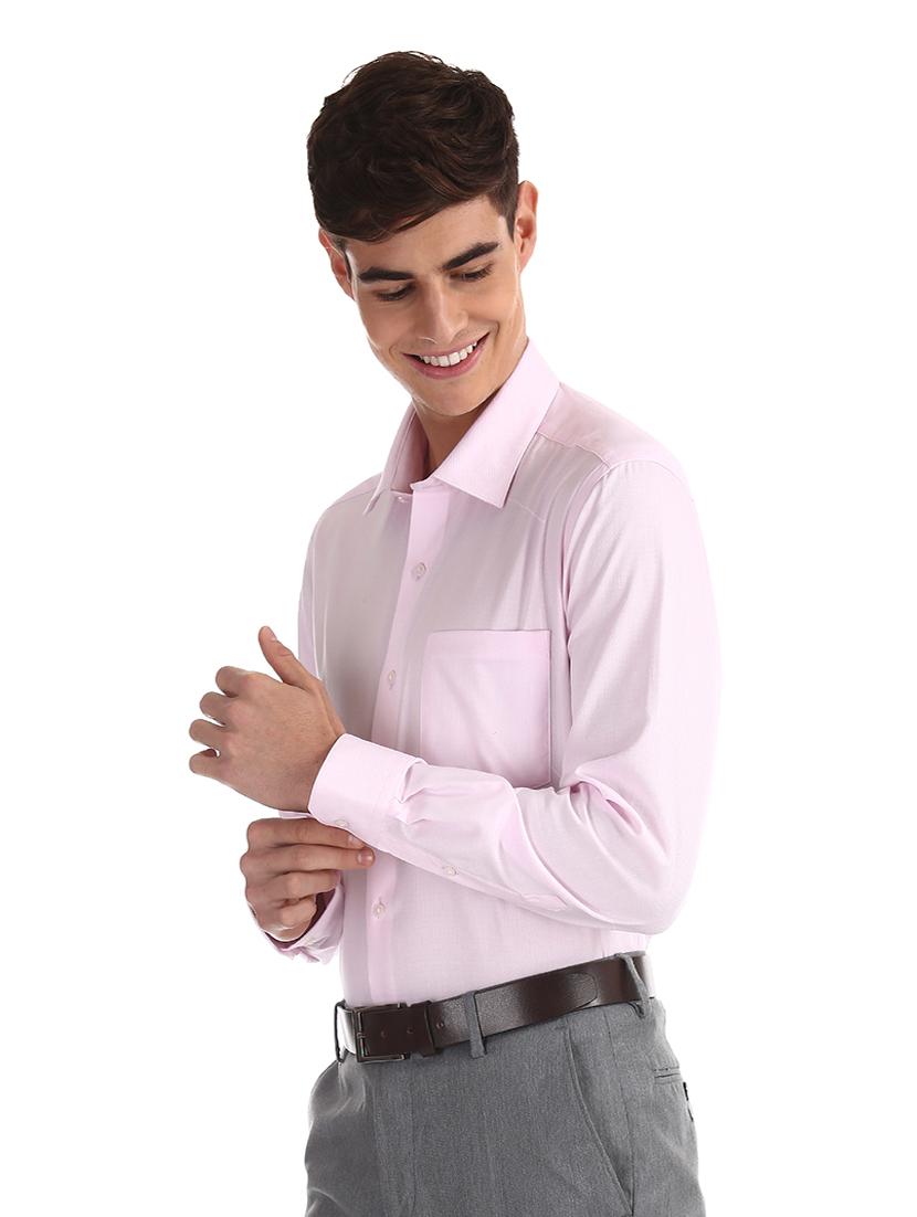 pink self design formal shirt - 17618125 - Zoom Image - 3