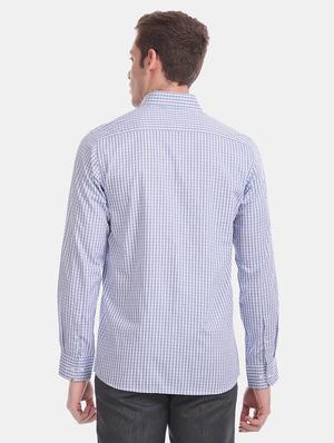 blue checkered formal shirt - 17618144 - Standard Image - 3