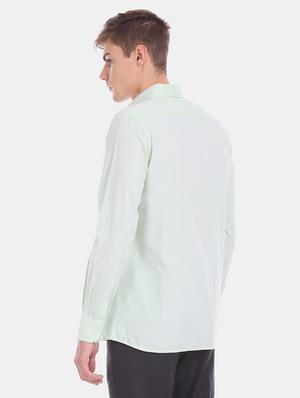green self design formal shirt - 17618164 - Standard Image - 4