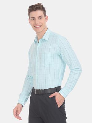 green checkered formal shirt - 17618167 - Standard Image - 2