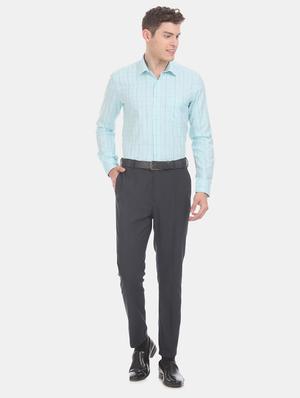 green checkered formal shirt - 17618167 - Standard Image - 5