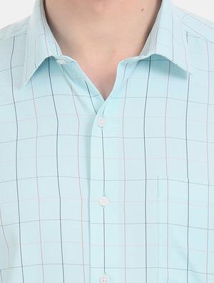 green checkered formal shirt - 17618167 - Standard Image - 6