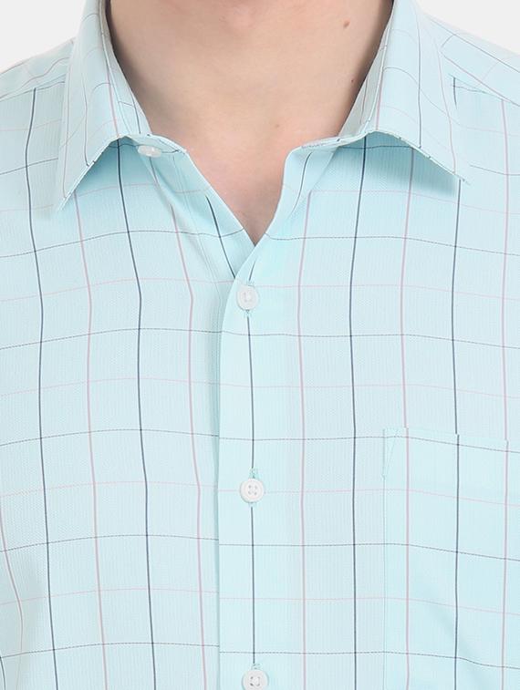 green checkered formal shirt - 17618167 - Zoom Image - 6