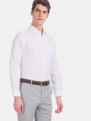 white self design formal shirt - 17618183 - Standard Image - 3