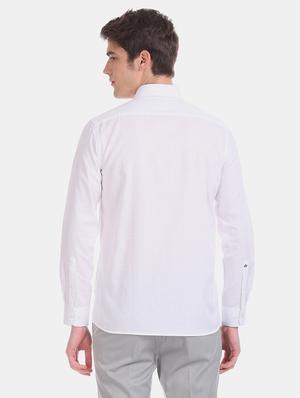 white self design formal shirt - 17618183 - Standard Image - 4