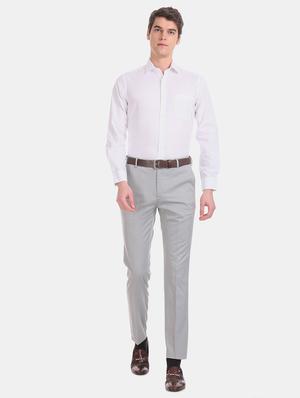 white self design formal shirt - 17618183 - Standard Image - 5