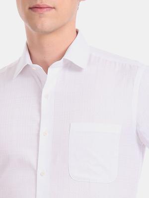 white self design formal shirt - 17618183 - Standard Image - 6