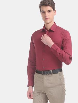 red self design formal shirt - 17618193 - Standard Image - 2