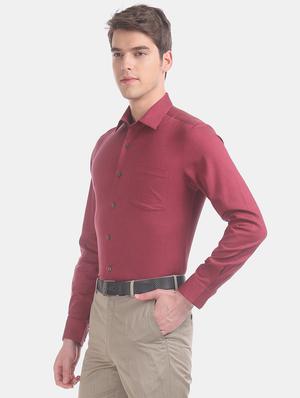 red self design formal shirt - 17618193 - Standard Image - 3