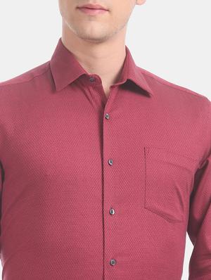 red self design formal shirt - 17618193 - Standard Image - 6
