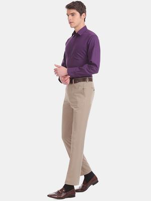 purple checkered formal shirt - 17618203 - Standard Image - 5