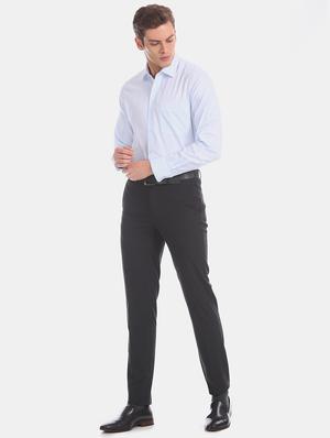 blue self design formal shirt - 17618210 - Standard Image - 5