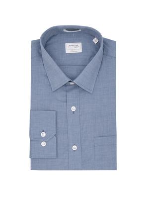 blue self design formal shirt - 17618215 - Standard Image - 5