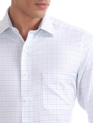 blue checkered formal shirt - 17618225 - Standard Image - 6