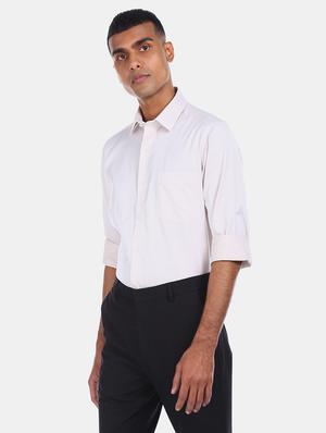 white self design formal shirt - 17618226 - Standard Image - 2