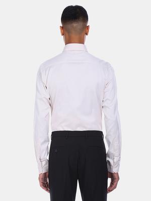 white self design formal shirt - 17618226 - Standard Image - 4