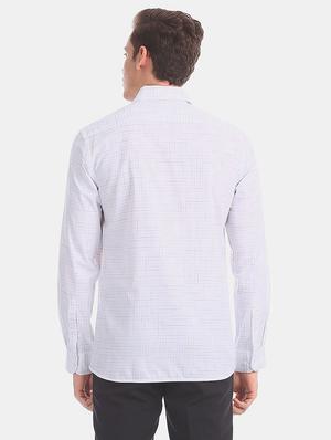 white checkered formal shirt - 17618230 - Standard Image - 3