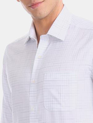 white checkered formal shirt - 17618230 - Standard Image - 6