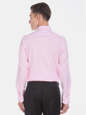 pink self design formal shirt - 17618234 - Standard Image - 3