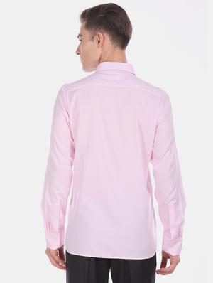 pink self design formal shirt - 17618234 - Standard Image - 4