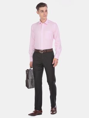 pink self design formal shirt - 17618234 - Standard Image - 5