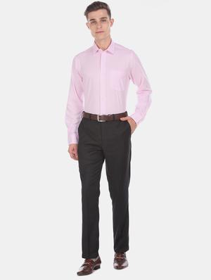 pink self design formal shirt - 17618234 - Standard Image - 6