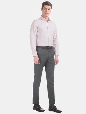 beige printed formal shirt - 17618235 - Standard Image - 5