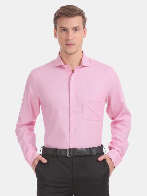 pink self design formal shirt - 17618242 - Very Small Image - 1