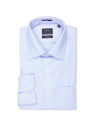 blue self design formal shirt - 17618245 - Standard Image - 5