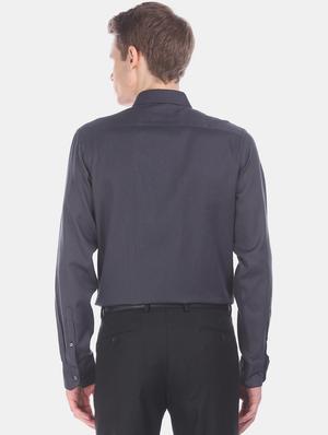 black self design formal shirt - 17618248 - Standard Image - 3