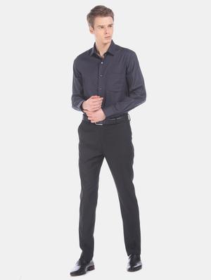 black self design formal shirt - 17618248 - Standard Image - 5