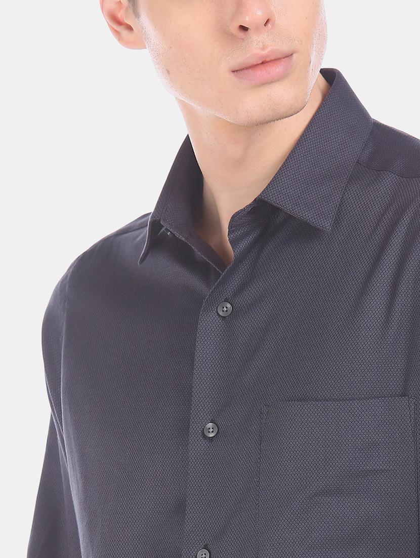 black self design formal shirt - 17618248 - Zoom Image - 6